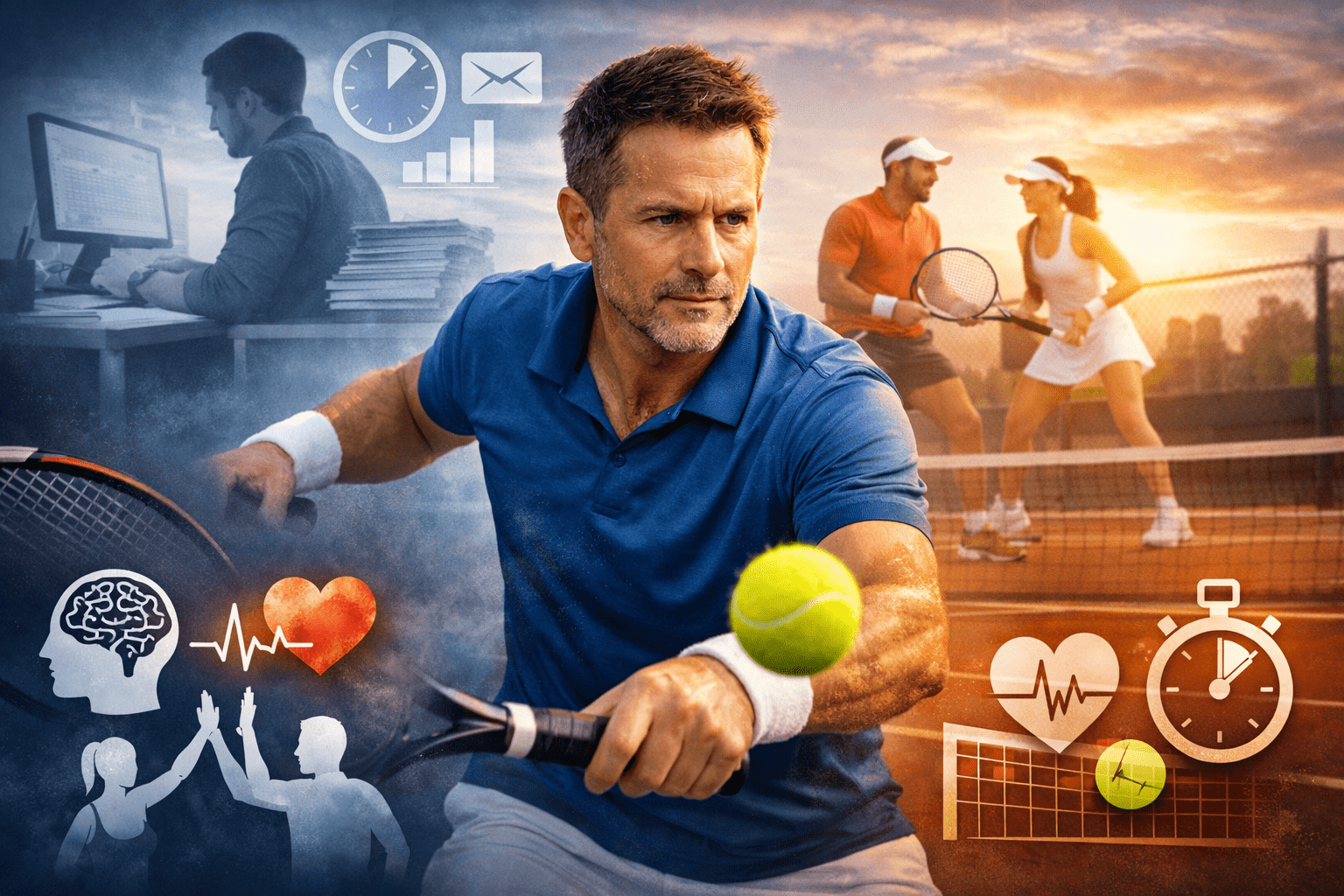 Molti scelgono palestra o corsa. Ma nel 2026 sempre più professionisti stanno tornando al tennis. Il motivo è concreto: è uno degli sport più completi e più efficaci per chi ha poco tempo e molto stress.